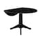 International Concepts Round 42 in Round Dual Drop Leaf Pedestal Table, 30.3 inH, Black, 42 W, 42 L, 30.3 in H, Wood K46-42DPT-27B - alternate 3